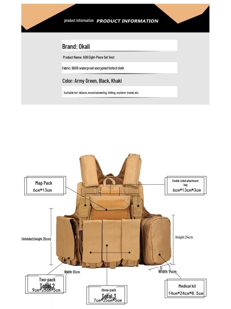 Blackhawk Protective CS Training Vest - Eight-Piece Set