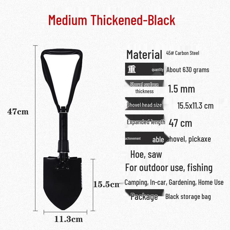 Portable Multi-functional Folding Shovel