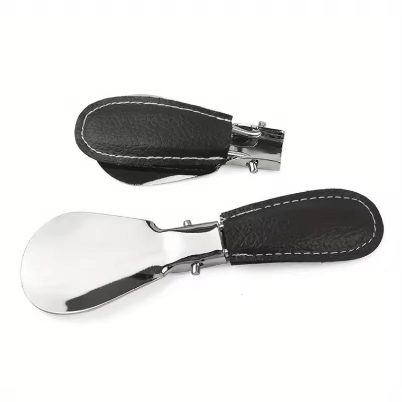 Cornoir Pliable Portable en Acier Inoxydable Facilite l'Enfilage des Chaussures Sans Se Pencher Parfait Pour la Maison, le Voyage, l'Usage Quotidien