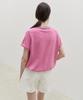 Leuba Fresh Cotton V-Neck Knit - Bubblegum Pink