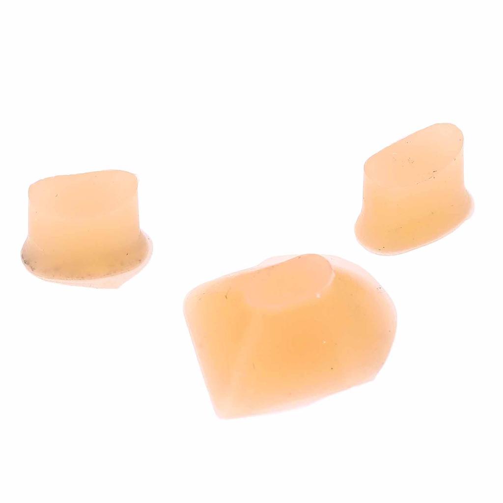 3Pcs Flute Trill Key Bumper Cork Silicone Replacement Covers Plugs Buttons Musical Instrument Parts