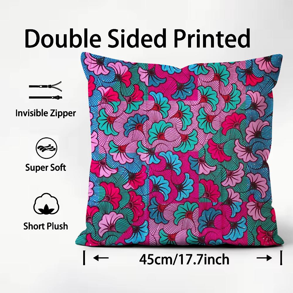 Stil Druck Afrikanischer Kissenbezug Muster Bedruckter Kissenbezug für Wohnzimmer Sofa Kissenbezug & Schlafzimmerdeko