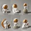 Nordic Resin Creative Astronaut Sculpture Figurine Store Craft Desk Home Decoration Accessories Modern Birthday Gift Cartoon