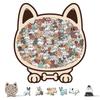 135 Piece Diy Cute Dog Wooden Puzzle Fun Animal Alien Puzzle Home Decoration Creative Stress Relief Birthday New Year Gifts