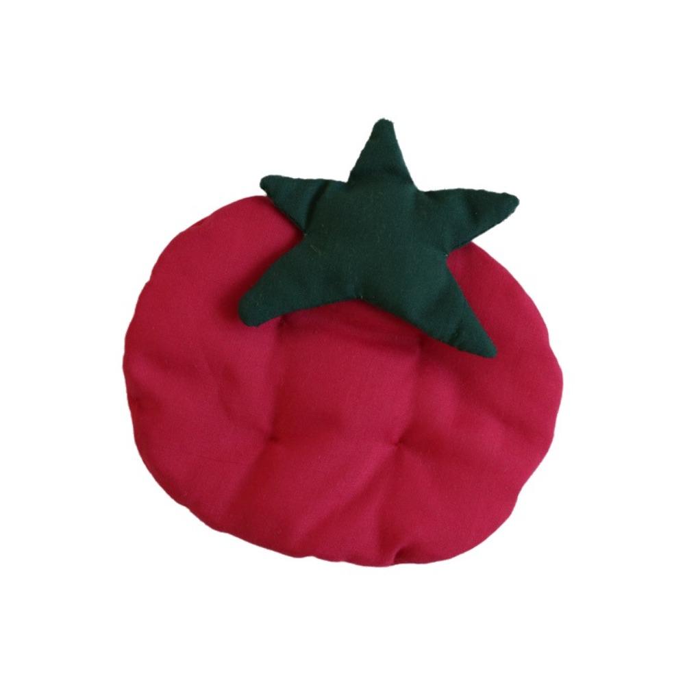 Thick Tomato Shaped Coaster Anti-Scalding Tea Cup Mat Creative Insulation Pad Photography Props розы красного