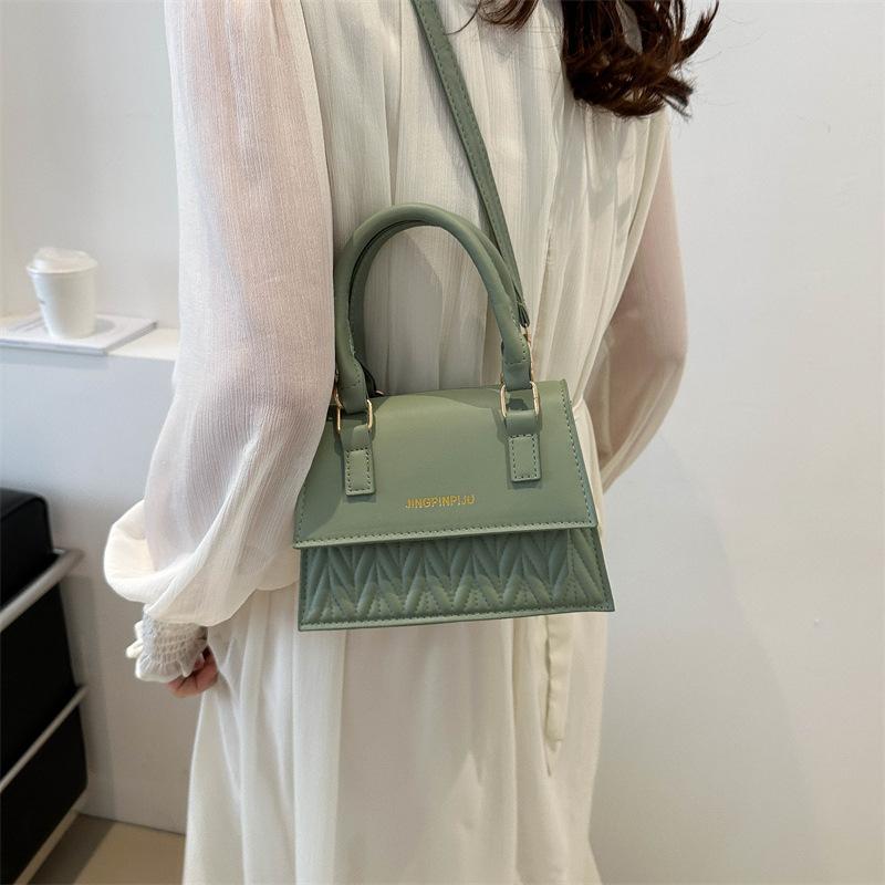 Retro Fashion Retro Fashion Spring New Korean Version Simple Casual One Shoulder Hand Wire Crossbody Small Square Bag