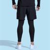 Men's Autumn/Winter Two-in-One Sports Leggings for Running, Training, and Basketball