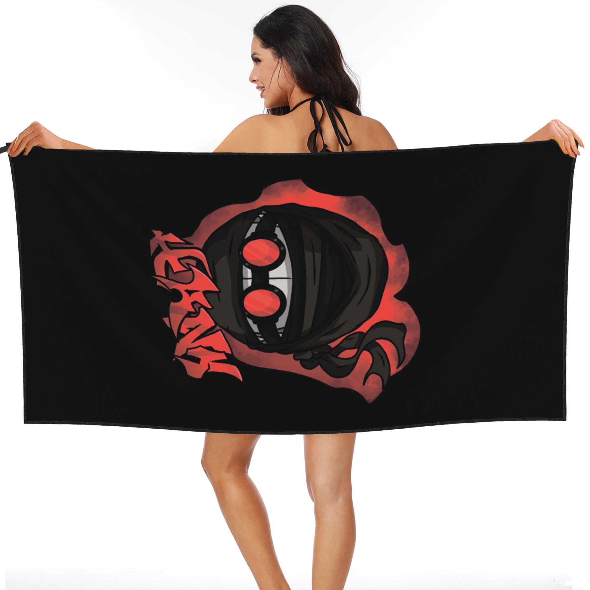 Madness combat hank head graffiti Beach Towel Soft Microfiber Quick Dry Absorbent Quick Towels For Pool W30*H60(CM)