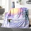 Winter Night Pup Blanket Soft Throw Blanket For Home Bedroom Bed Sofa Travel Office Solid Christmas Blanket