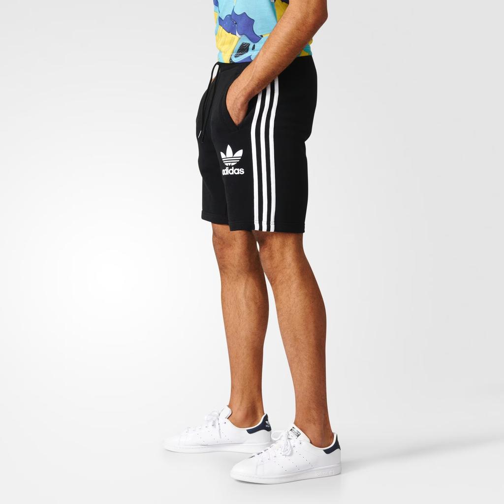 Adidas Originals Foundation Lifestyle Series Brand Logo Sport Simple Fashion Five-Point Casual Shorts Men shorts Black BK0006