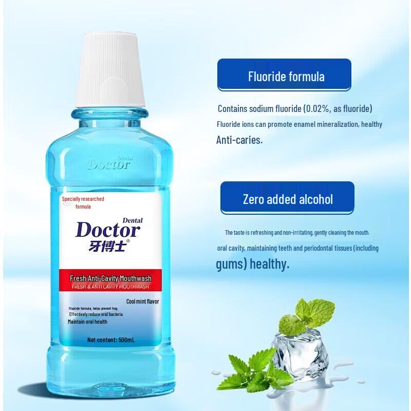 Dr. Ya Whitening & Anti-Cavity Mouthwash - Mint (5-Pack)