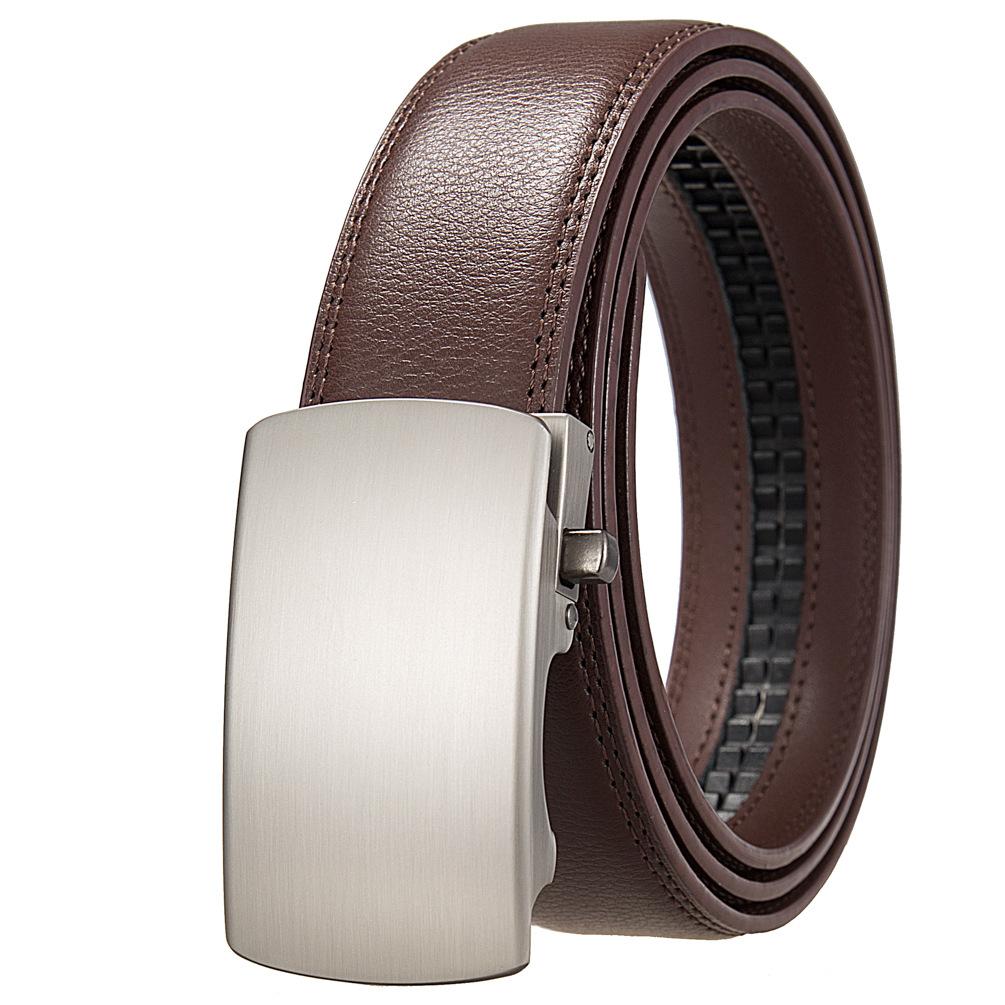 1Pcs Men'S Belt Automatic Buckle, Belt Men'S, Casual, Business Youth Cowhide Belt Ly36-35566-1