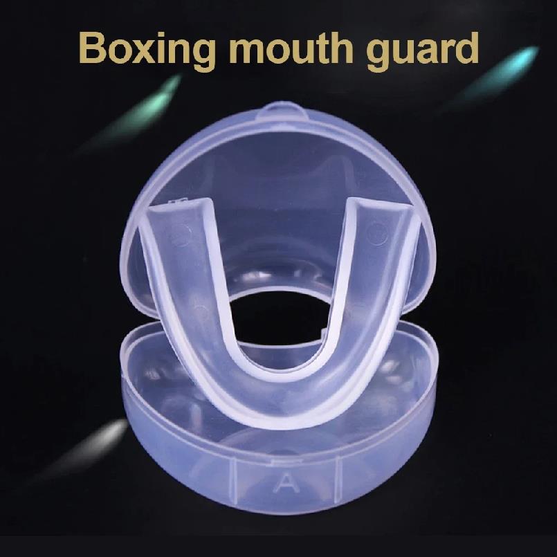 Sport Mundschutz Zähneschutz Erwachsene Mundschutz Zahnspangen Schutz Basketball Rugby Boxen Karate Mit Kunststoffkoffer Box 3