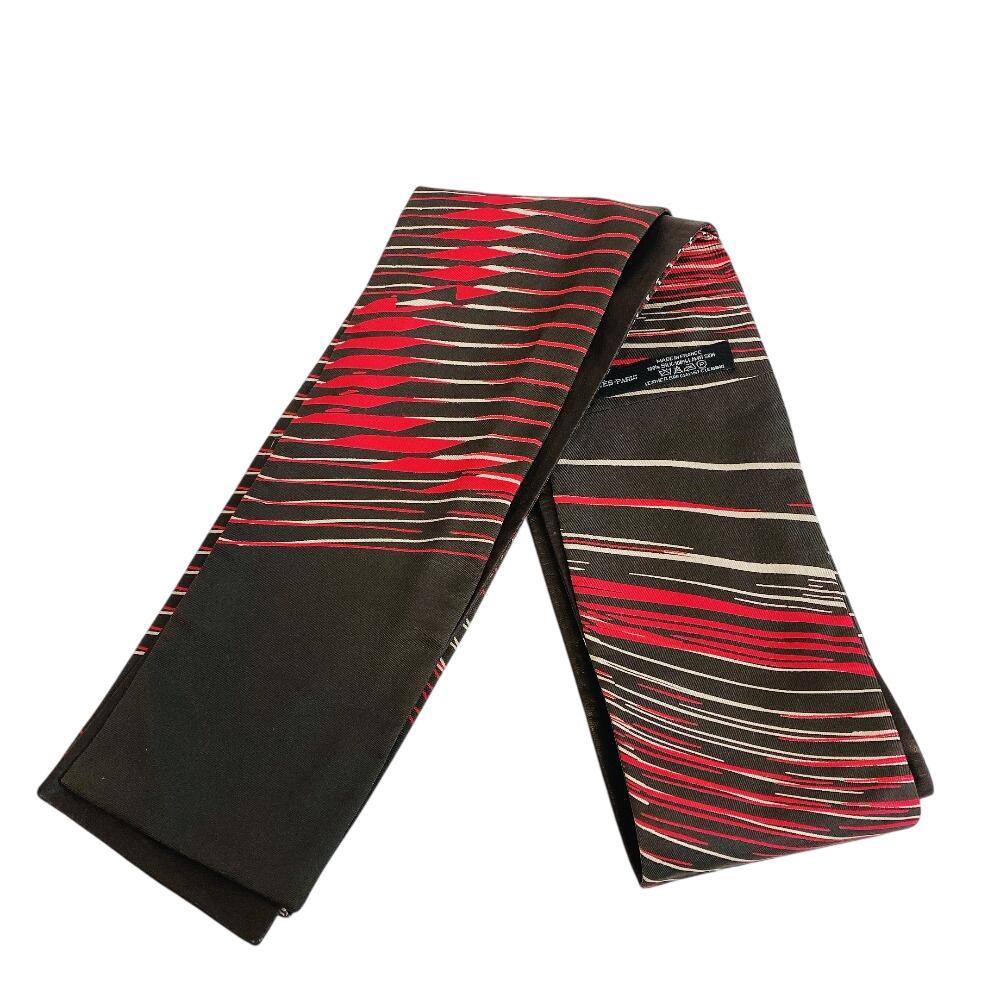 HERMES silk Twilly scarf Brown silk Used