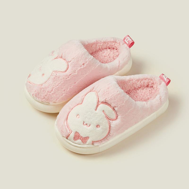 כפכפי כותנה לילדים נעלי הורה-ילד בנות מקורה חמות ללא החלקה חמוד ילדים גדולים ילדים נעלי בית לגברים