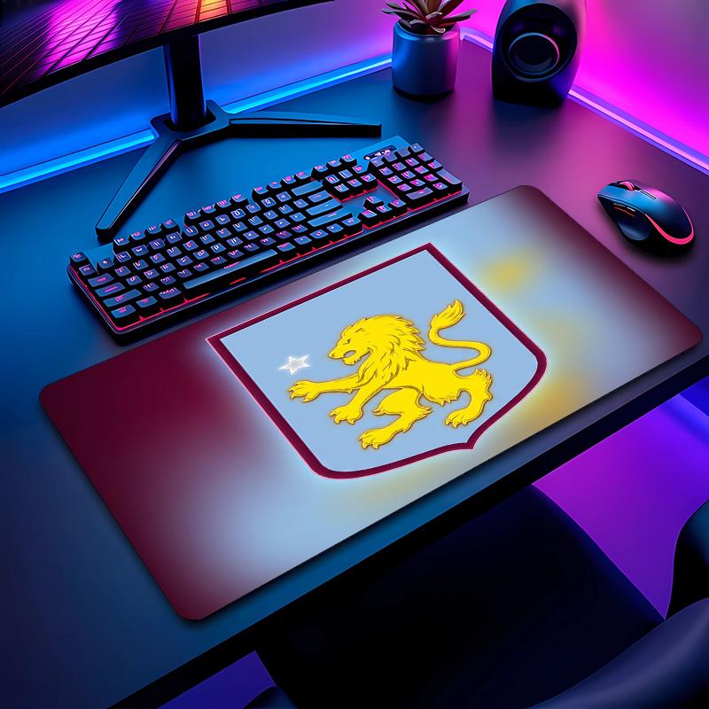 Tappetino per Mouse Stampa Calcio Aston Villa Non?Tappetino Antiscivolo in Gomma per Scrivania Impermeabile Mousepad da Gioco per Laptop Ufficio Desktop