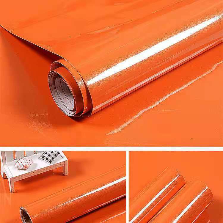 60m PVC Waterproof Solid Self Adhesive Wallpaper for Furniture Peel and Stick Kitchen Vinyl Cabinet Room Decor Wall Stickers DIY