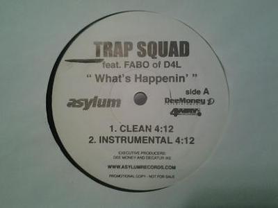 12-Zoll-Schallplatte TRAP SQUAD - What's Happenin' NONE Asylum Records 2006 US Rap & Hip-Hop/R&B Gebraucht