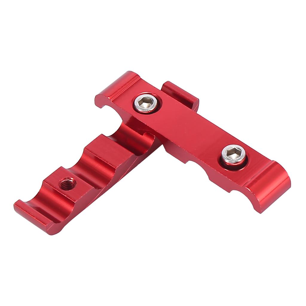 X AUTOHAUX Engine Spark Plug Wire Separator Loom Divider Organizer Clamp Aluminum Alloy 28mm 2 Sets Red