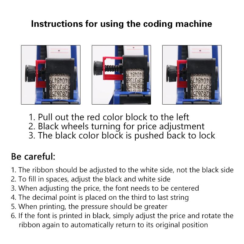 Digitale Etikettierpistole Handheld Preisetikettierpistole Markiermaschine Etikettierer Etikettierer Aufkleber
