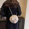 Worm's Home Plush Crossbody Handbag Regular Women's White XCJ-GP BX163