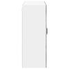 Wall Mounted Glass Cabinet LUCCA Concrete Grey 80 x 31 x 80 cm Particleboard