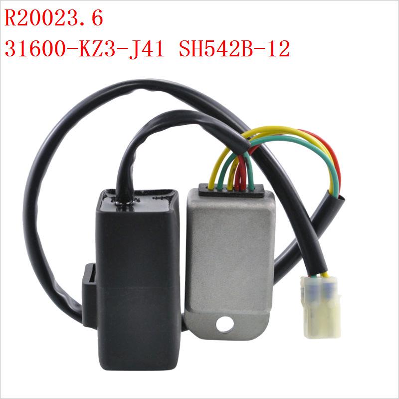 2023.6 Regulator Rectifier for Honda CR125/250R and XR650R, Part No. 31600-KZ3-J41 SH542B-12