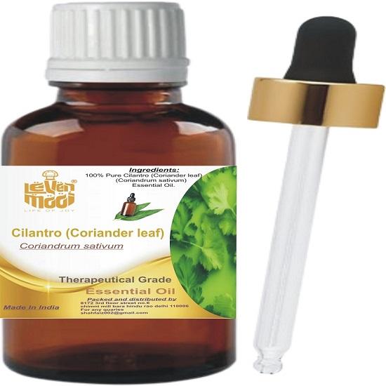 Levenmooi Cilantro (Coriander leaf) (Coriandrum sativum) Pure & Natural Therapeutic Grade Essential Oil Glass