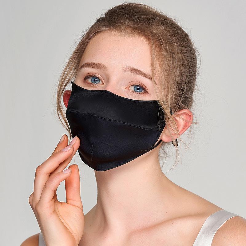Maschera Facciale Unisex Estiva in Seta di Gelso Protezione UV Doppio Strato 3D Copri Viso Protezione Solare per Uomo e Donna