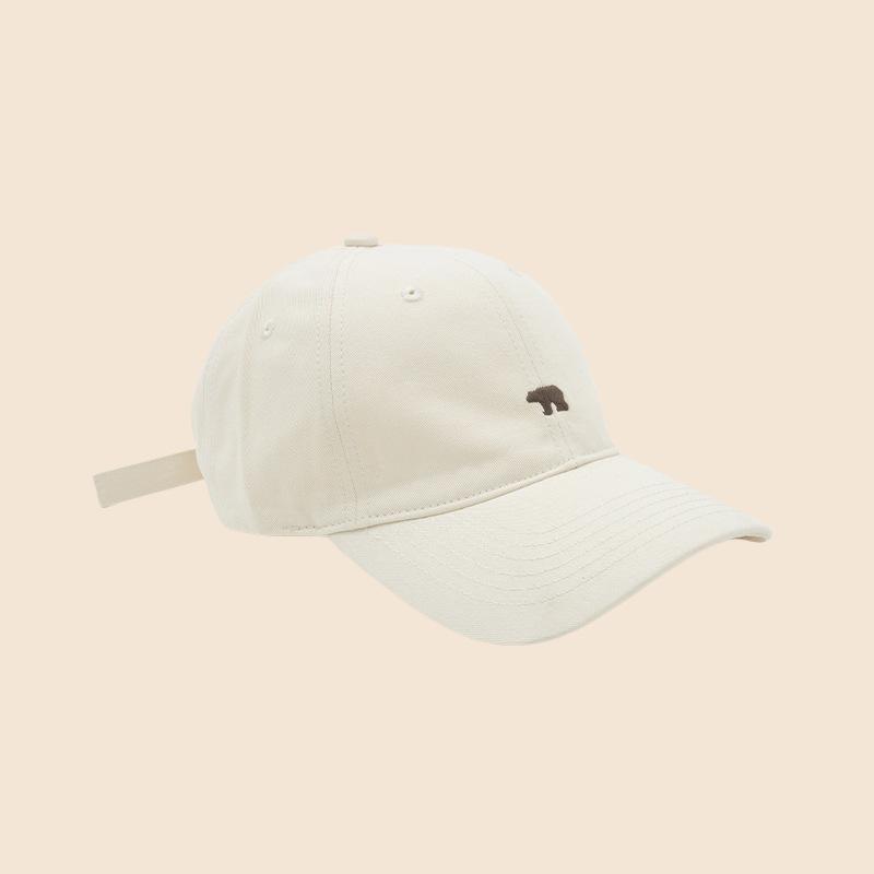 

Polar Bear Embroidered Baseball Hats for Men and Women, Wide Brims To Show Face, Small Retro Hats, Soft Top Duck Tongue Hats 55-60cm