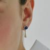 Etrive Audrey Stone Earrings In Lapis
