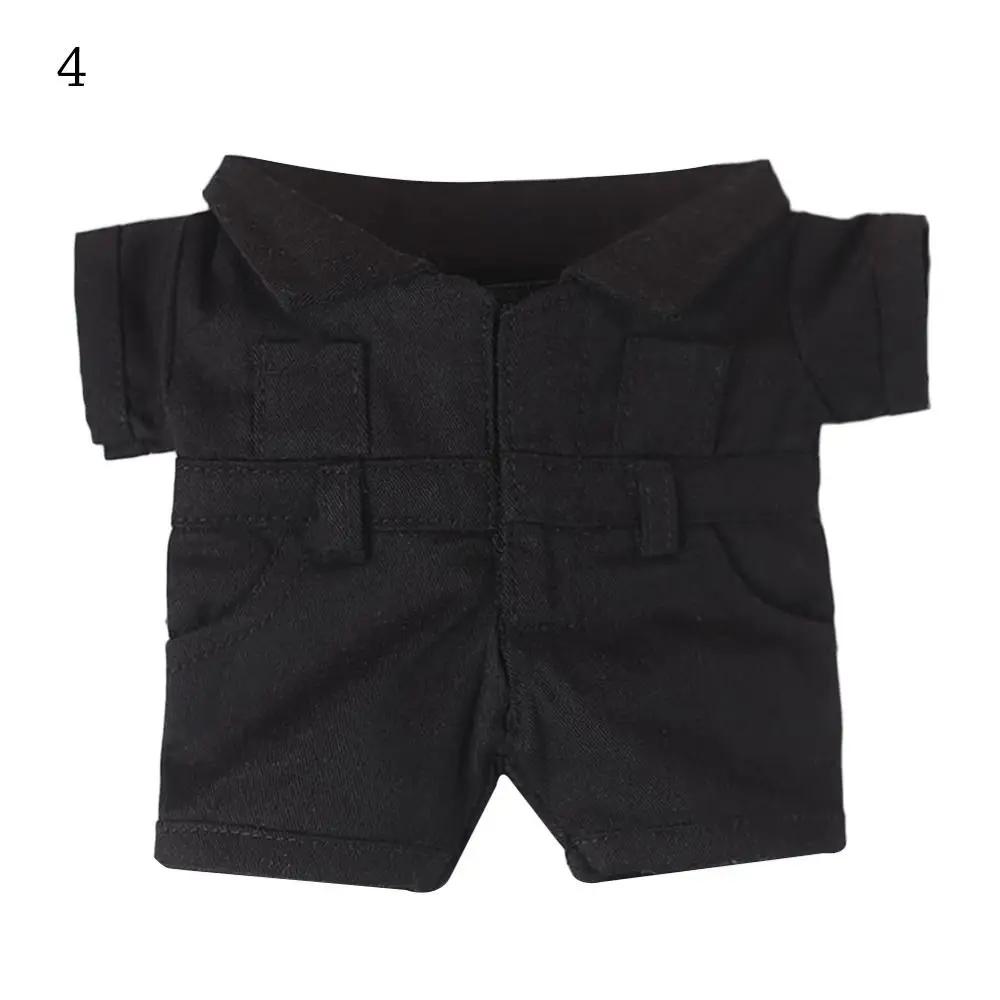 20CM Doll Clothes Tooling Style Vest Shorts Tight Fitting Uniform Knitted Sweater Overalls Suit For Idol Dolls Accessories