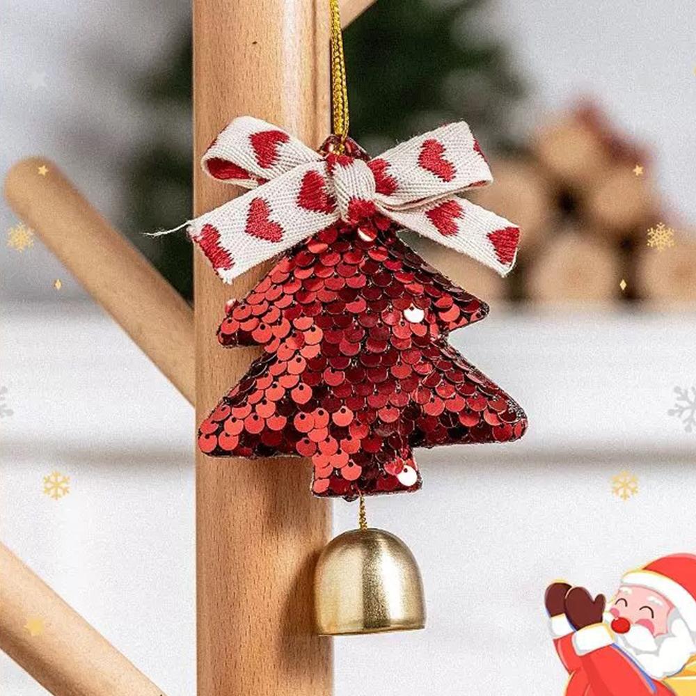 

1pcs Plush Christmas Tree Decorate Bells Pendant Scene Create Atmosphere Props And Creative Hanging Accessories Home Decoration other