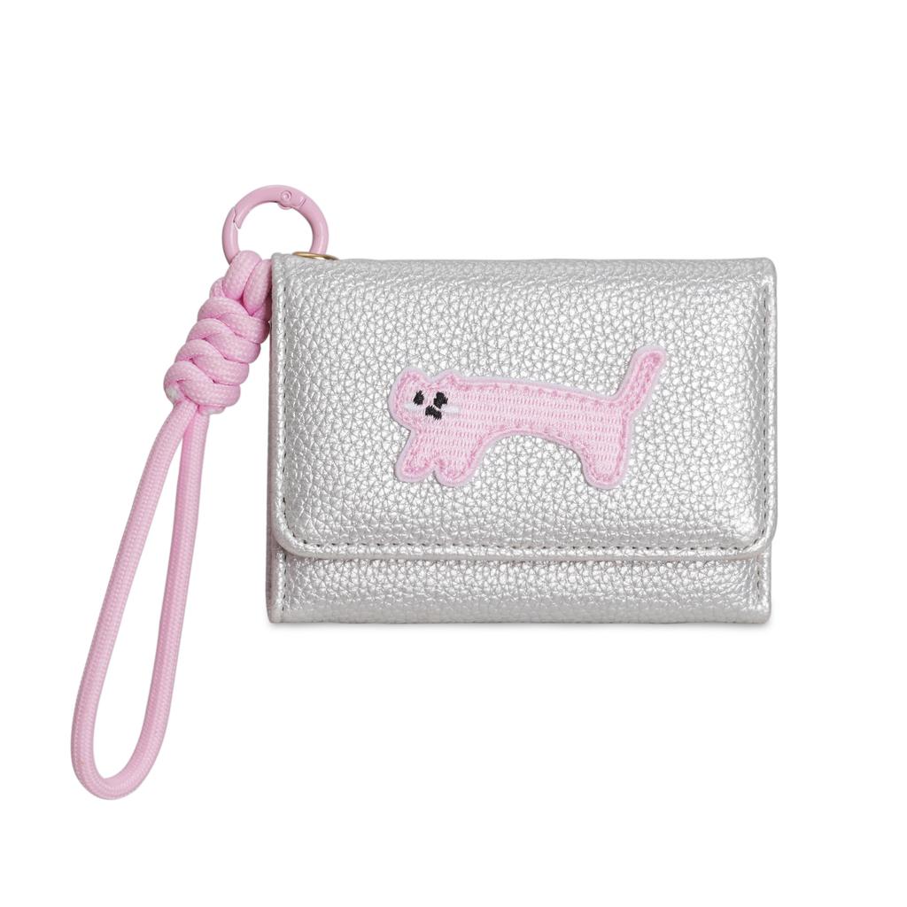 Super Cute Cat Lanyard Bag! Wallet Female Simple Short Women'S Wallet 30% Off Large-Capacity Change Bag