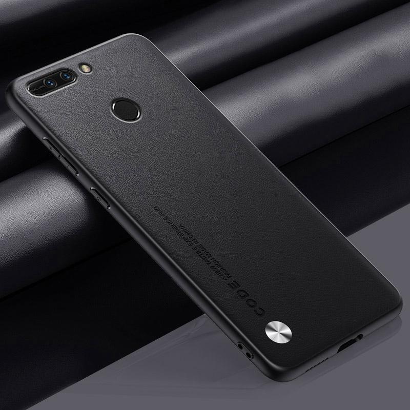 Luxuriöse PU-Lederhülle für Honor 8 Pro Rückseite Matt Stoßfest TPU Silikon Schutz Handyhülle für Honor View 9 Coque