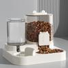 2026 New Automatic Pet Feeder and Water Dispenser Combo Dry Wet Separation Cat Bowl Dog Food Waterer with 1600ML Capacity