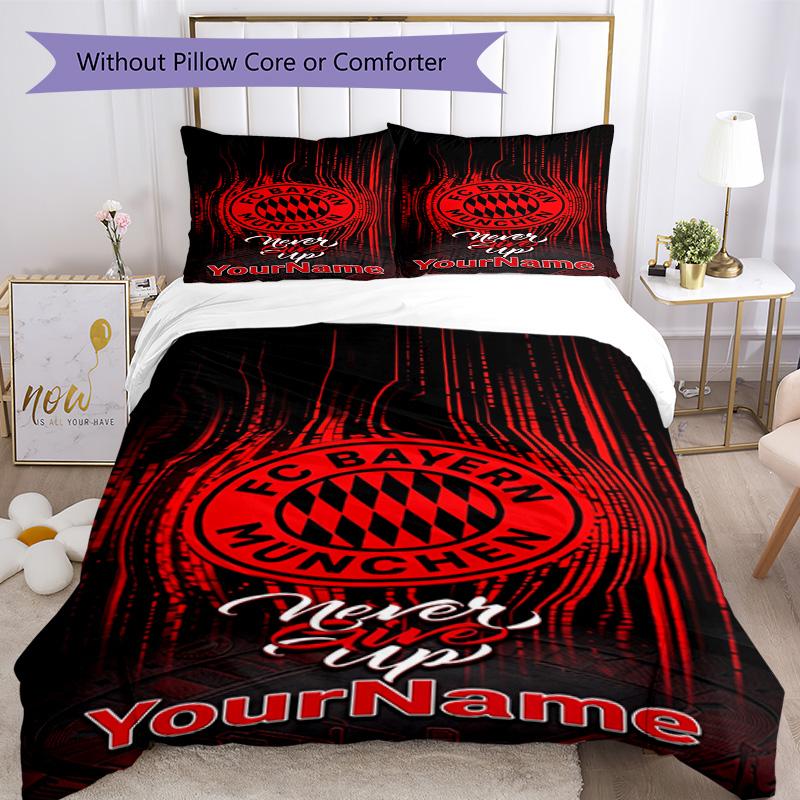 Bayern Munich Customize your name Bedding Set Breathable Duvet Cover with Pillowcases Home Decoration Birthday Gift