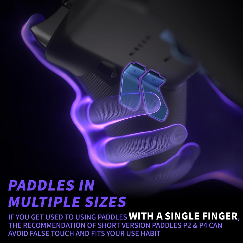 eXtremeRate Swift Paddles for Xbox Elite Replacement Back Paddles for Xbox One Elite and Elite Series 2 Controllers Neptune 1/2 Controllers, 6-in-1