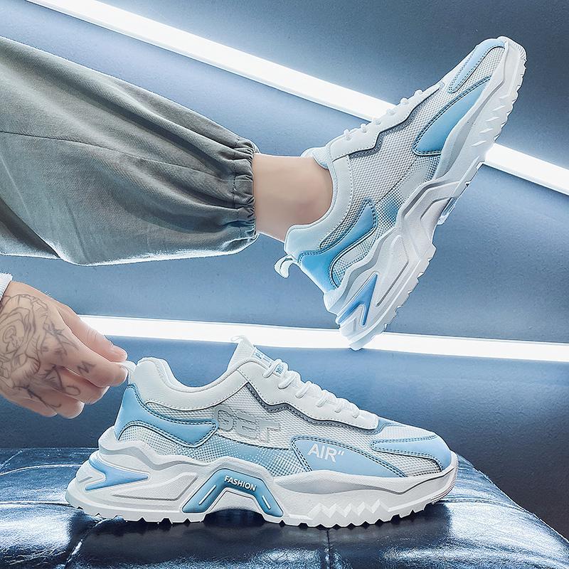 Dad shoes thick-soled heightening mesh sneakers casual breathable running shoes 39