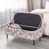 Printed Storage Ottoman Cover Stretch Rectangular Foldable Footstool Covers Long Piano Bench Stool Cover Sofa Footrest Slipcover