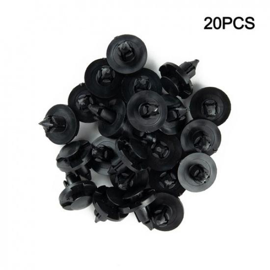 20Pcs For-Nissan Car Plastic Rivet Fasteners Mud Flaps Bumper Fender Push Clips