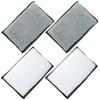 2-10Pcs Auto Detailing Tools Soft Double Side Microfiber Scrubbing Sponge Car Leather Cleaning Microfiber Towel Wax Sponge