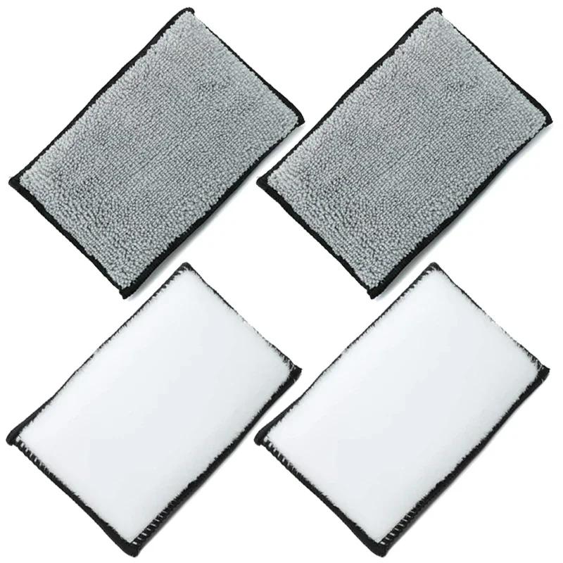 2-10Pcs Auto Detailing Tools Soft Double Side Microfiber Scrubbing Sponge Car Leather Cleaning Microfiber Towel Wax Sponge