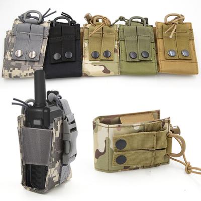 Tactical Molle Radio Pouch Nylon Holder Bag for Walkie Talkie Outdoor Hunting Camping Sports Military Gear Accessory