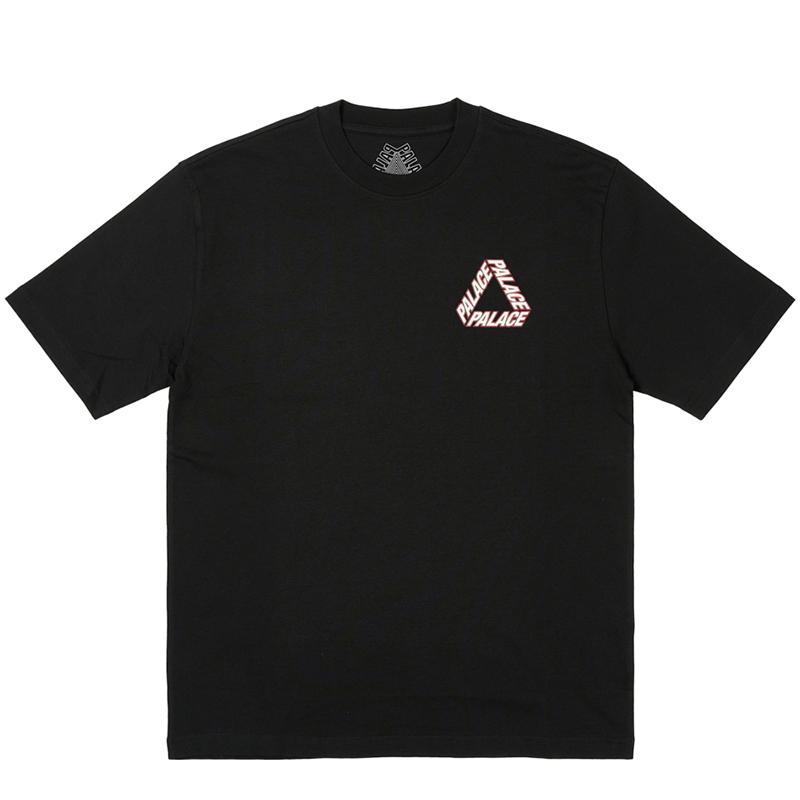 Palace P-3 Obrysové tričko Černé Unisex Top P26TS199