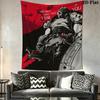 DOOM The Dark Ages Wall Tapestry Aesthetic Wall Hanging Printed Fabric Blanket Decorative Tapestries for Bedroom Living Room Home Decor