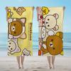 R-rilakkumas-es Towel Textile Bathrobe Beach Quick-Drying Lightweight Cute Portable Camping Swim Pool Cartoon Travel