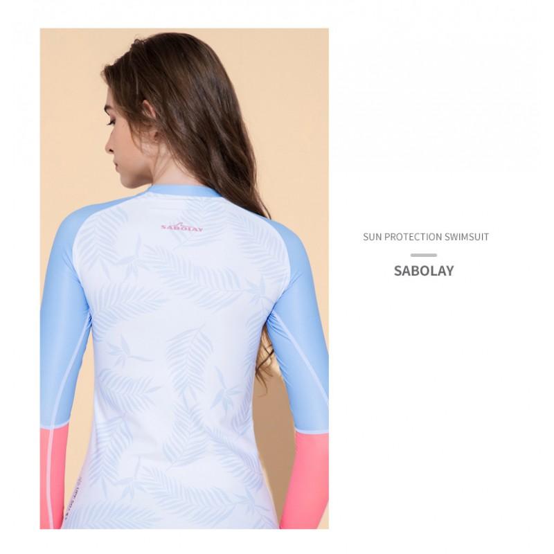 Womens UPF 50 Long Sleeve Rash Guard Set With High Elasticity Quick Dry Swimwear Surfing Diving Swimming
