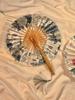 BEPAN Chinese-style Ink-wash Silk Folding Fan, Summer Ancient-style Fan, Portable Hand-cranked Bamboo Fan, National Style Decoration
