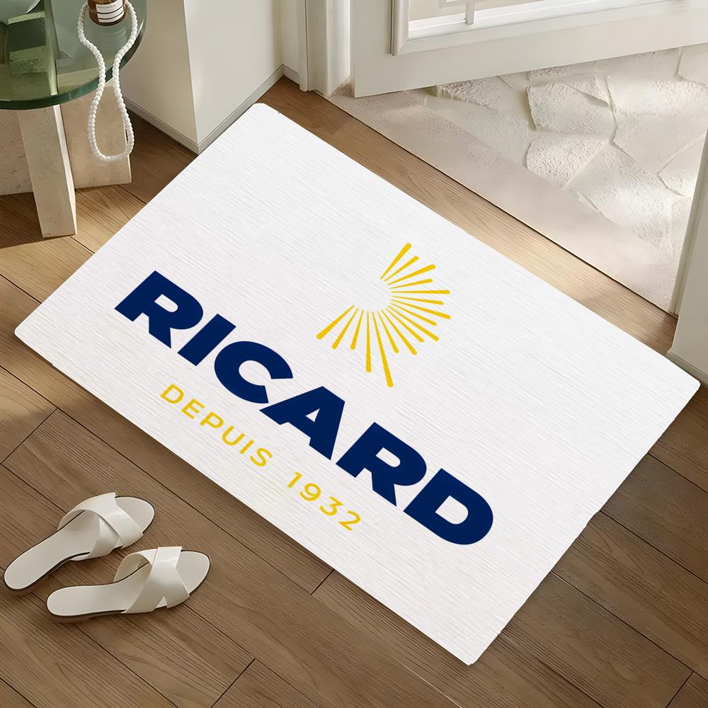 Tapis de sol R-Ricard Tapis de sol Flanelle douillette Doux Épais Antidérapant Pour salon Chambre à coucher Cuisine Décoration Tapis 40X60cm